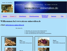 Tablet Screenshot of niceus-mineralien.de